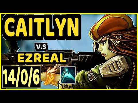 LUGER (CAITLYN) vs EZREAL - 14/0/6 KDA BOTTOM ADC CHALLENGER GAMEPLAY - EUW