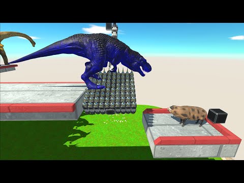 All Unit Jump over Rotating machines Piercer - Animal Revolt Battle Simulator