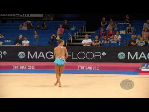 Viktoria BOGDANOVA (EST) 2015 Rhythmic Worlds Stuttgart - Qualifications Ball