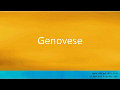 How to pronounce "Genovese". (Italian)