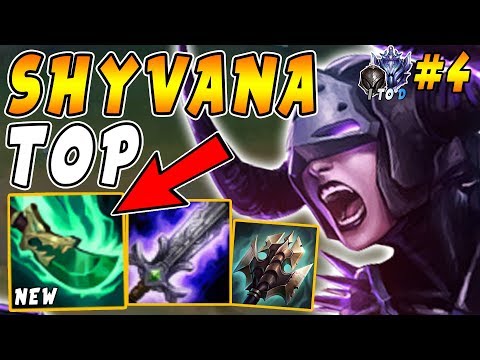 Shyvana TOP | NEW Conqueror + Spear of Shojin = INFINITE Burst & Chase | Iron IV to Diamond#4
