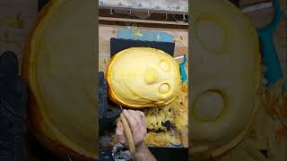 carving Jason , Friday the 13th,in a pumpkin. extreme pumpkin carving