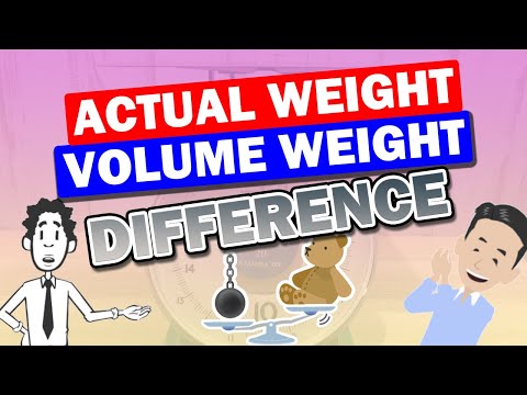 Part of a video titled What is the difference between "Volume Weight" and ... - YouTube