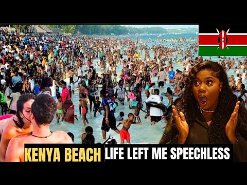 KENYA BEACH IS INSANE I have never seen anything like this before 🇰🇪
