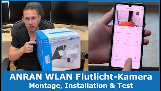 ANRAN F1 Pro WLAN-Kamera mit Flutlicht, Solar & Akku || Montage, Installation & Test