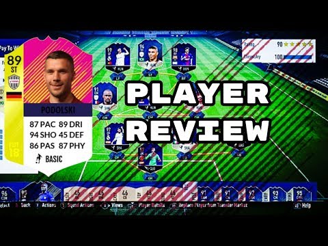 FIFA 18 CLASSIC HERO PODOLSKI (89) PLAYER REVIEW