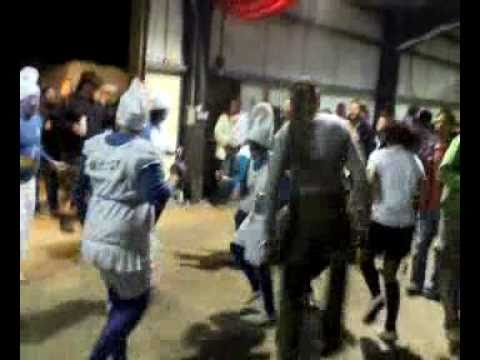 The Smurfs dancing at Van Fest 2010