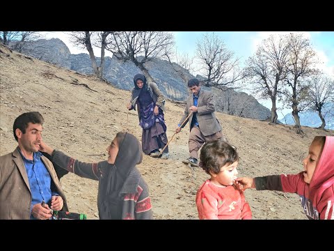 Real nomadic life: A day's work in harsh conditions of heavy rain 🌧️ and flooding