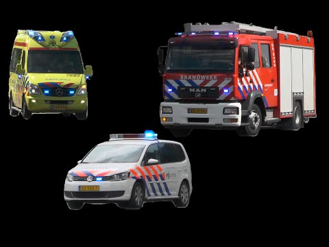 [Wail & Yelp, Dagcompilatie 12-07-'14], Verschillende hulpdiensten met spoed in Leeuwarden