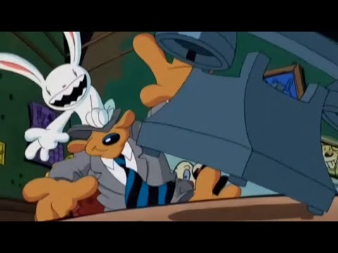 sam and max fighting over the phone compilation