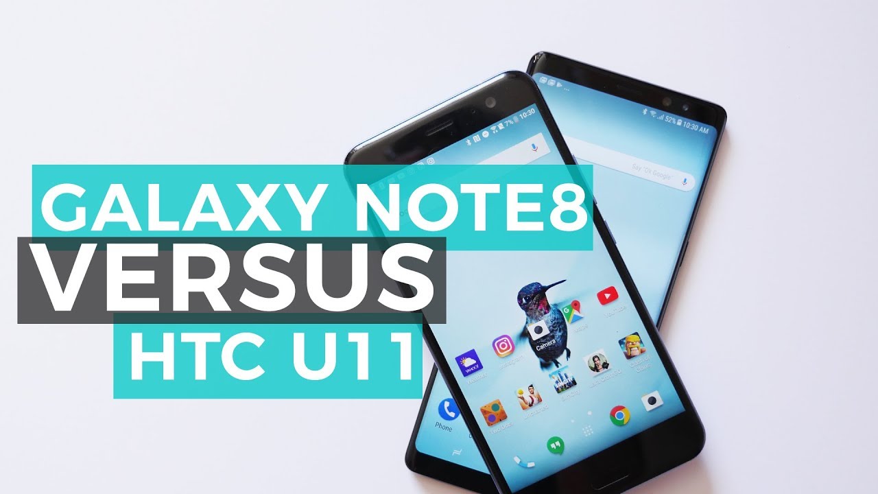 Samsung Galaxy Note 8 versus HTC U11: speed test