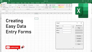 Download the video "Creating Easy Data Entry Forms in Excel"