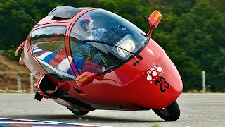 World's Safest Motorcycle - Powerful EV - Fully Enclosed for Long Distance Travel - The Monoracer