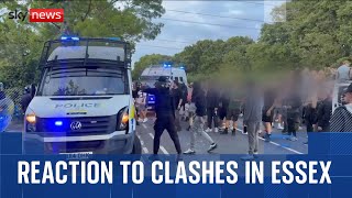 Investigations into clashes outside 'migrant' hotel in Essex