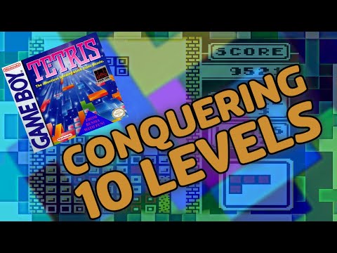 Tetris Triumph: Conquering 10 Levels of Block-Busting Mastery (Game Boy Color Version) With Music