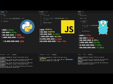 Speed Comparison Golang Vs Python Vs Javascript