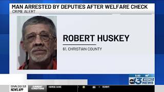 Christian County man arrested during welfare check, illegal firearm found