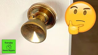 Door Knob Without Visible Screws | How To Remove And Replace