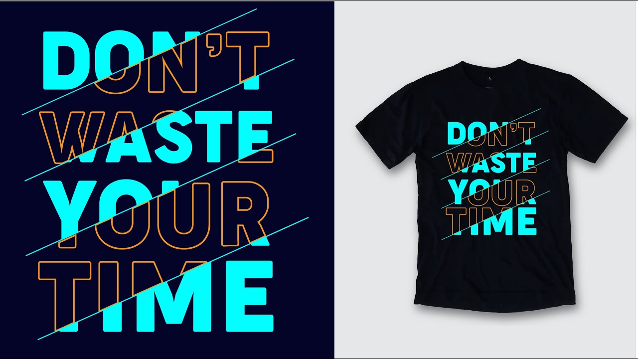 TYPOGRAPHY T SHIRT DESIGN TUTRIAL