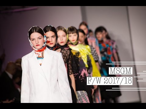 MSGM | Milan Fashion Week F/W 2017/18 Fashion Show and Beauty Backstage!
