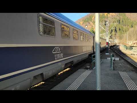 Tren IR-346 si IR-347 - (Bucuresti Viena) - (Viena - Bucuresti)  se intalnesc in statia Sinaia