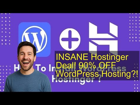 INSANE Hostinger Deal! 90% OFF WordPress Hosting?!