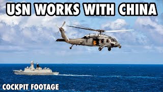 US Navy SH-60B Works with Chinese Navy | Ryan Pote (Cockpit Footage)