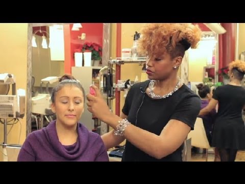Part of a video titled How to Use Spray Bottles to Set Makeup : Makeup & Beauty Advice