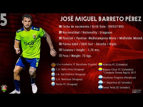 Jose Barreto #5 // Mediocampista - Midfielder // Santa Tecla 2022