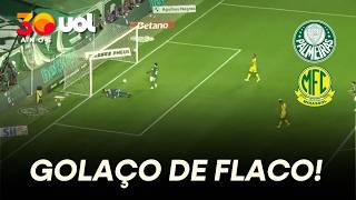 FLACO LÓPEZ FAZ GOLAÇO DE FORA DA ÁREA E PALMEIRAS ABRE PLACAR CONTRA MIRASSOL