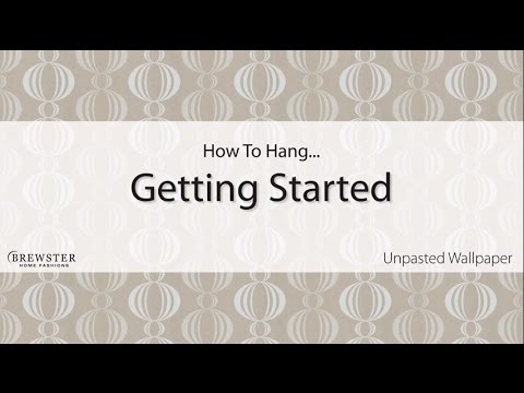 How to Hang Unpasted Wallpaper