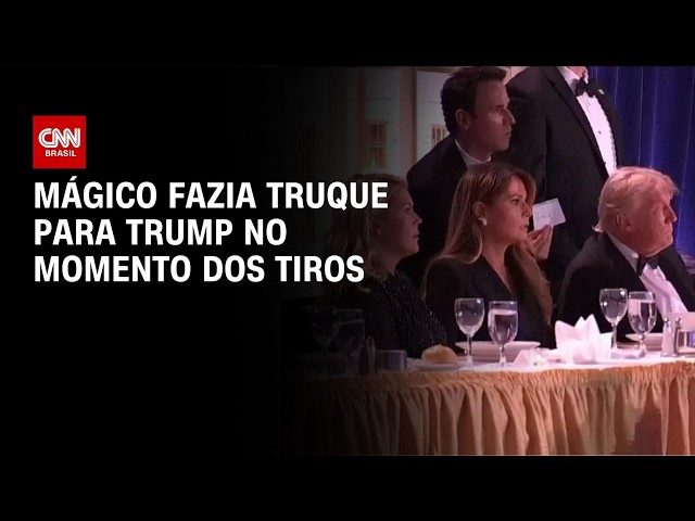 Oz Pearlman fazia truque para Trump no momento em que os tiros começaram em jantar | AGORA CNN