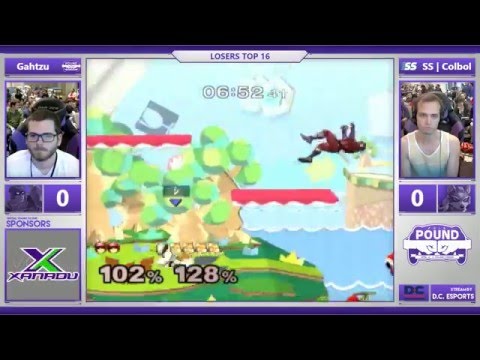 *Pound* 2016 - Top 32 Losers - Gahtzu (Captain Falcon) vs. SS | Colbol (Fox)