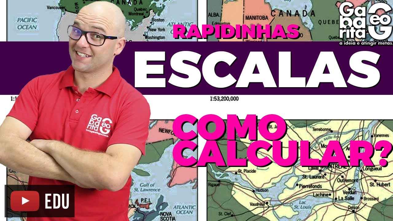 COMO CALCULAR ESCALA CARTOGRÁFICA Geografia | Rapidinhas #003