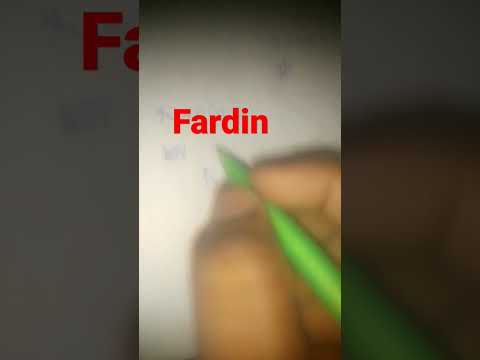 Fardin name logo#arts#logo maker