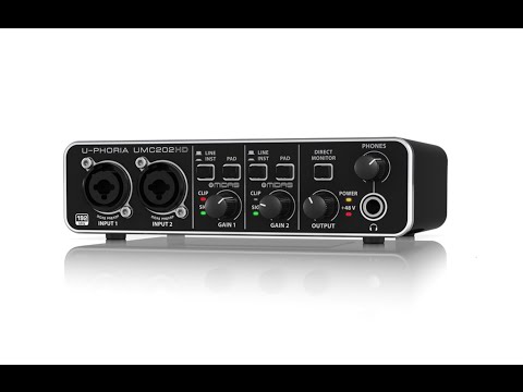 U-PHORIA UMC202HD 24-Bit/192 kHz 2x2 USB Audio Interface