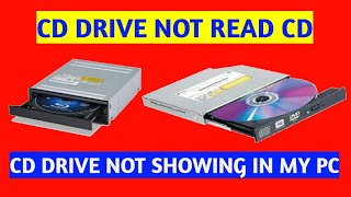 Cd rom not detected in pc || Dvd drive not showing in my computer