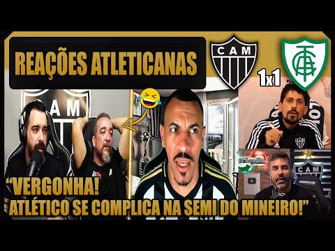 REAÇÕES dos ATLETICANOS - ATLÉTICO MG 1x1 AMÉRICA MG - EMPATE FRUSTRANTE - VAMOS RIR DO GALO!