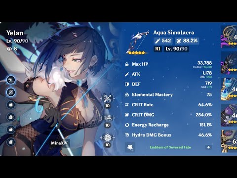 Triple Crowned Yelan Shreds Geo vishap | Genshin Impact