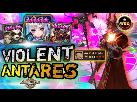 PINKROID BUILD VIOLENT ANTARES TO CLIMB TOP RANK IN RTA SUMMONERS WAR