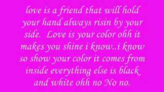 Leona Lewis Love is your color Lyrics