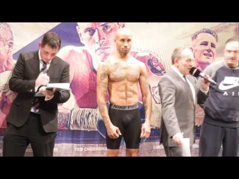 LOUIS ADOLPHI v WILLIAM WARBURTON - OFFICIAL WEIGH IN & HEAD TO HEAD