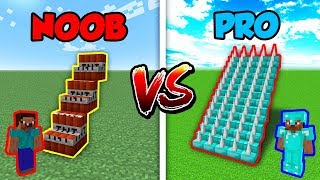 Minecraft NOOB vs. PRO: STAIRCASE TRAP in Minecraft!