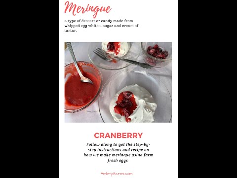 How to Make Meringue Bird Nests with Cranberries