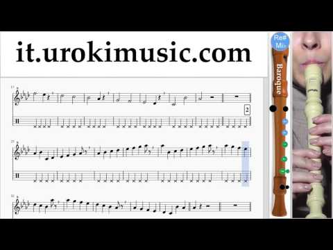 Corso di Flauto Dolce B. J-Ax & Fedez ft. Alessandra Amoroso - Piccole cose Tablature Tab Parte#1