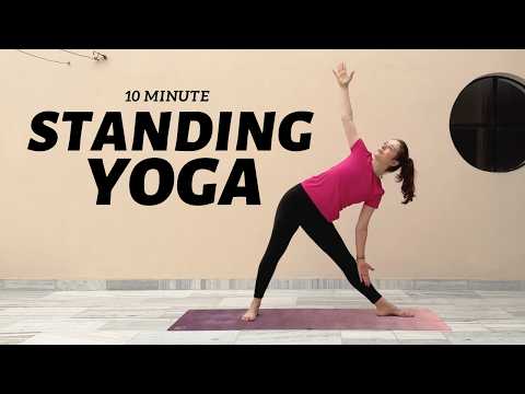 10 min Standing Yoga | Strength, Balance & Focus | Yoga without mat