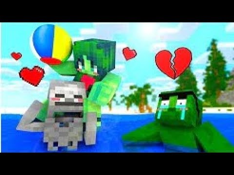 Monster School - Swimming Challenge - Minecraft Animation