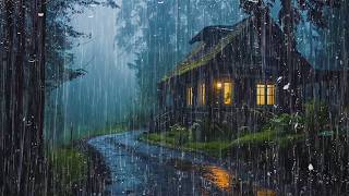 Rain Sounds for Sleeping – Strong Rainstorm Ambience for Relaxing and Falling Asleep Fast