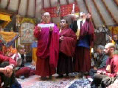 Tsok Song at the KDK Drupchen 2009