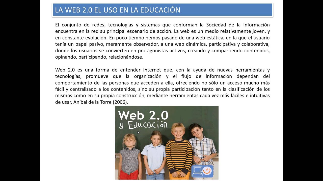 La web 2 0 y su uso en la educacion